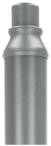 Tijă metalică pentru stâlp de iluminat exterior BASE, 3 m, gri