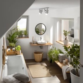 Spot pentru baie Brilagi SELE 4xGU10/30W/230V IP44 argintiu