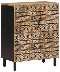 vidaXL Dulap, 60x33,5x75 cm, lemn masiv de mango brut