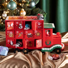 Calendar de advent din lemn CAMION
