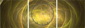 Tabloul modern abstract (cu ceas) (90x30 cm)