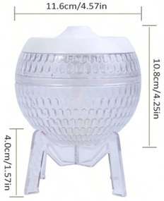 Umidificator Transparent Mondo Planet - USB - Schimbare de Culoare (lumina de jos)