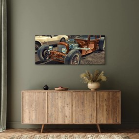 Tablou cu mașina maro (120x50 cm)