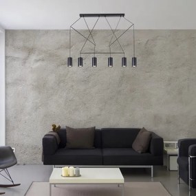 Lustră pe cablu ASLAUG 6xGU10/50W/230V Rabalux 72018