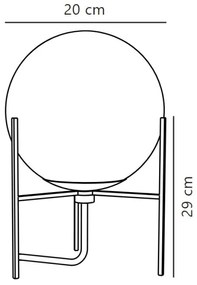 Lampă de masă Nordlux ALTON 1xE14/15W/230V