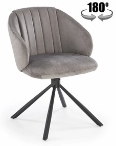Scaun rotativ K533 stofa gri