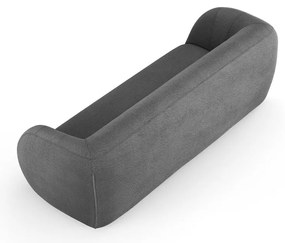 Canapea gri cu tapițerie din stofă bouclé 230 cm Essen – Cosmopolitan Design