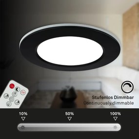 SET 3x corp de iluminat LED dimabil pentru baie LED/4,8W/230V IP44 Briloner + telecomandă
