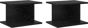 vidaXL Noptieră 2 pcs Stejar Negru 40 x 30 x 25 cm Lemn compozit