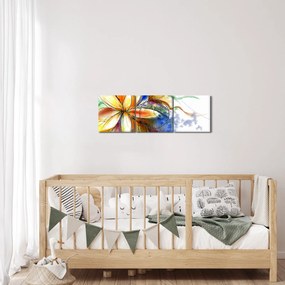 Tablou - Floare (cu ceas) (90x30 cm)