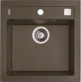 Chiuveta compozit Alveus Formic 20 Chocolate maro metalizat 52x51 cm