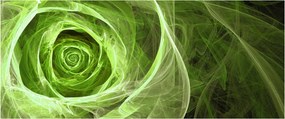Tablou - Abstract Rose Green (120x50 cm)