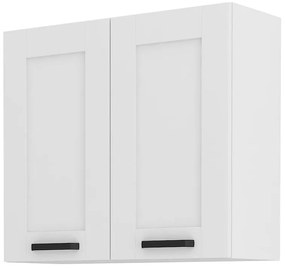 Dulap superior de bucătărie Lucid 80 G 72 2F (alb + alb). 1041035