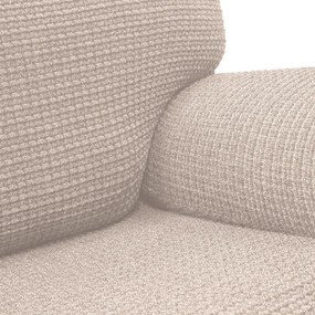 Huse super elastice RUBINIA smântânii taburet (40 - 60 cm)