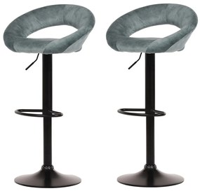Set de scaune de bar AUB-822 BLUE4, 2 buc.