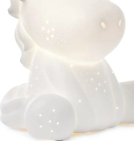ONLI - Lampă de masă PORCELLANA 1xE14/6W/230V 23,5 cm unicorn