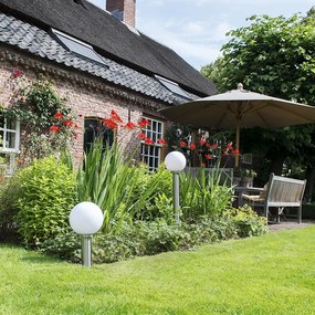 Lampă modernă de exterior cu stâlp din oțel inoxidabil 100 cm - Sfera