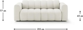 Canapea lemn masiv Bummel, 210 × 97 × 77 cm