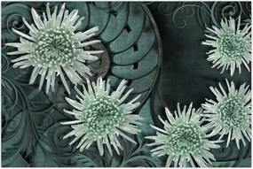 Tablou - Flori verzi (90x60 cm)