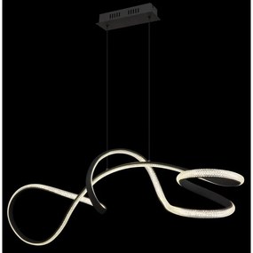 Lustra LED suspendata 4000K SWIRL negru