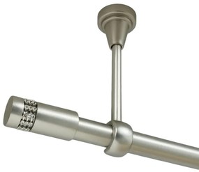 Galerie simpla prindere tavan fara inele xantos 19 mm crom mat (Alege marime: 320 cm)