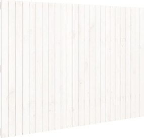 vidaXL Tăblie de pat pentru perete, alb, 159,5x3x110 cm lemn masiv pin