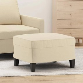 vidaXL Taburet, crem, 60x50x41 cm, material textil