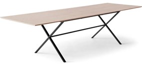 Masă de dining extensibilă cu blat cu aspect de lemn de stejar cu blat suplimentar 90x165 cm Meza – Hammel Furniture