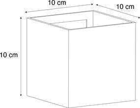 Lampă de perete modernă de exterior roșu închis, cu LED IP54 - Edwin