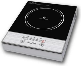 Plită cu infraroșu cu un singur ochi Elite EFP-1295TU, 2200 W, 20 cm, cronometru, sticlă ceramică, oțel inoxidabil