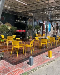 TODO Gri (grafit/antracit) cu pernă gri - SCAUN MODERN PENTRU BUCĂTĂRII, GRĂDINI, CAMERE DE CAFEA (FIXE)