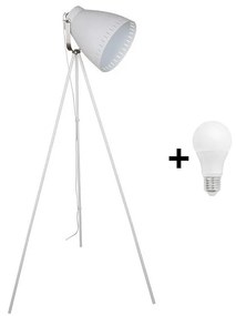 Solight WA001-W - LED Lampadar MILANO 1xE27/10W/230V alb 145cm