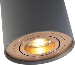 Spot inteligent gri cu cupru incl. Sursă de lumină GU10 WiFi - Rondoo Up