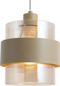 Candelabru suspendat pe cablu VALENTINO 3xE27/15W/230V bej/transparent