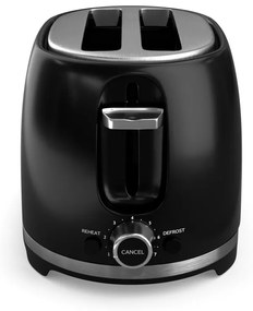 Prajitor de paine Tesla TS200BX, 850W, 7 trepte, 2 felii, Centrare, Dezghetare, Negru