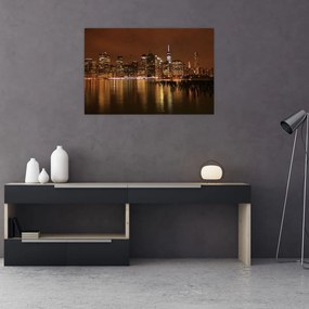 Tablou orașului nocturn (90x60 cm)