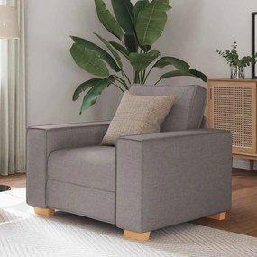 vidaXL Canapea fotoliu gri taupe 60 cm, material textil