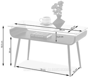 Măsuță de cafea Largus (stejar + gri). 1111644