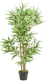vidaXL Arbore din bambus artificial 552 de frunze 120 cm verde