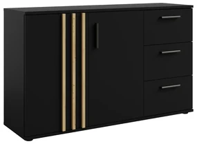 Comodă TOLIS 2D3S, negru