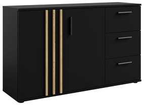 Comodă TOLIS 2D3S, negru