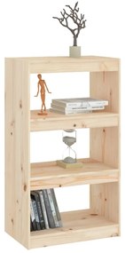 Bibliotecă/separator cameră, 60x30x103,5 cm, lemn masiv de pin