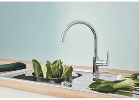 GROHE 31536001 - Baterie pentru chiuvetă BAUCURVE, 332 mm, crom lucios
