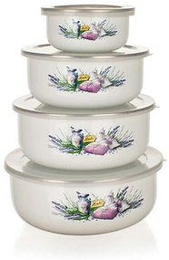 Set boluri emailate Banquet LAVENDER 8 piese