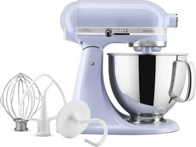 Mixer planetar KitchenAid Artisan Elegance 5KSM125ELR Lavander Cream, 300 W, 4,8 l, Transmisie directa, 10 viteze, Violet