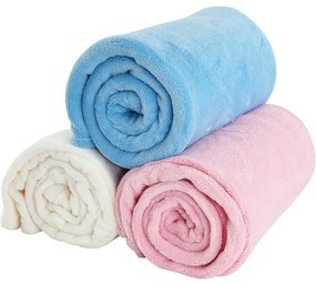 Pătură bebeluși B.E.S. Petrovice microflanelă exclusive, roz, 110 x 140 cm