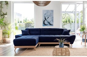 Colțar variabil extensibil Miuform Dazzling Daisy, albastru petrol