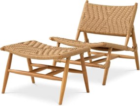 Fotoliu cu taburet pentru exterior, design LUX, Laroc