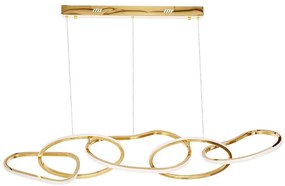 Lustră LED cu cablu ANNELI LED/45W/230V 125 cm, aurie