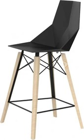 Set 4 scaune de bar de interior design modern premium FAZ CHAIR counter lemn 54303